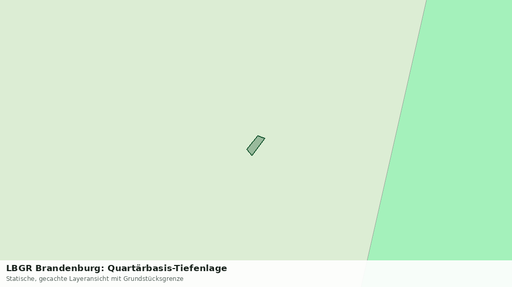 Statische Kartenansicht: LBGR Brandenburg: Quartärbasis-Tiefenlage