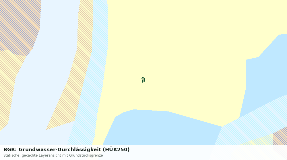 Statische Kartenansicht: BGR: Grundwasser-Durchlässigkeit (HÜK250)