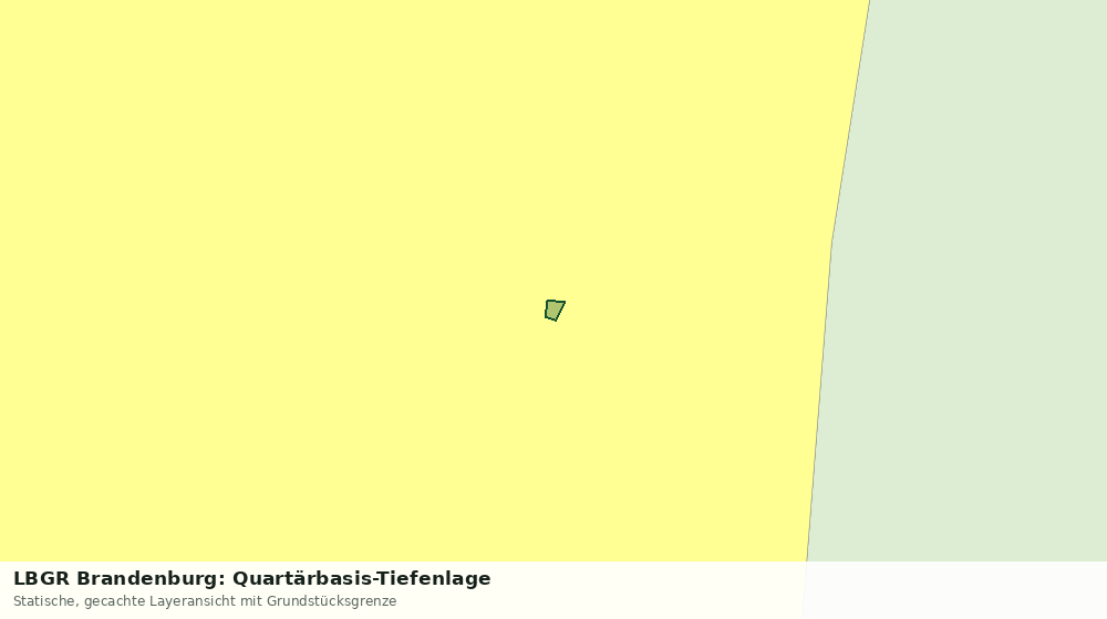 Statische Kartenansicht: LBGR Brandenburg: Quartärbasis-Tiefenlage