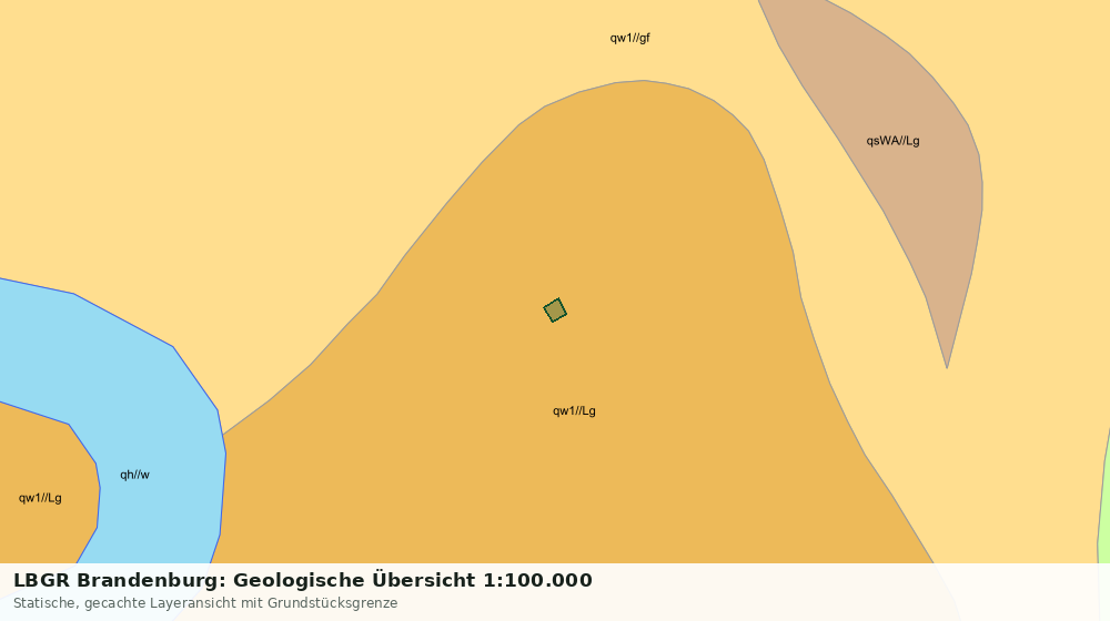 Statische Kartenansicht: LBGR Brandenburg: Geologische Übersicht 1:100.000