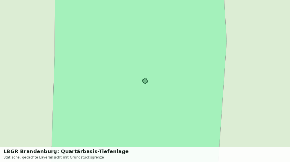 Statische Kartenansicht: LBGR Brandenburg: Quartärbasis-Tiefenlage