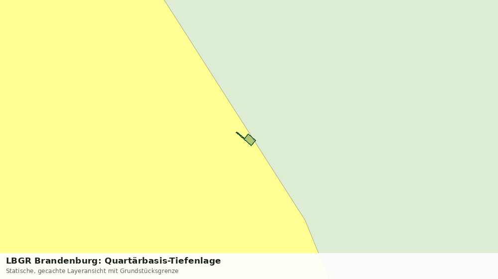 Statische Kartenansicht: LBGR Brandenburg: Quartärbasis-Tiefenlage