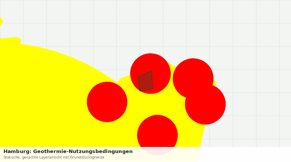 Statische Kartenansicht: Hamburg: Geothermie-Nutzungsbedingungen