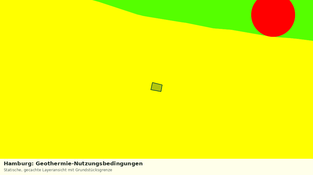 Statische Kartenansicht: Hamburg: Geothermie-Nutzungsbedingungen