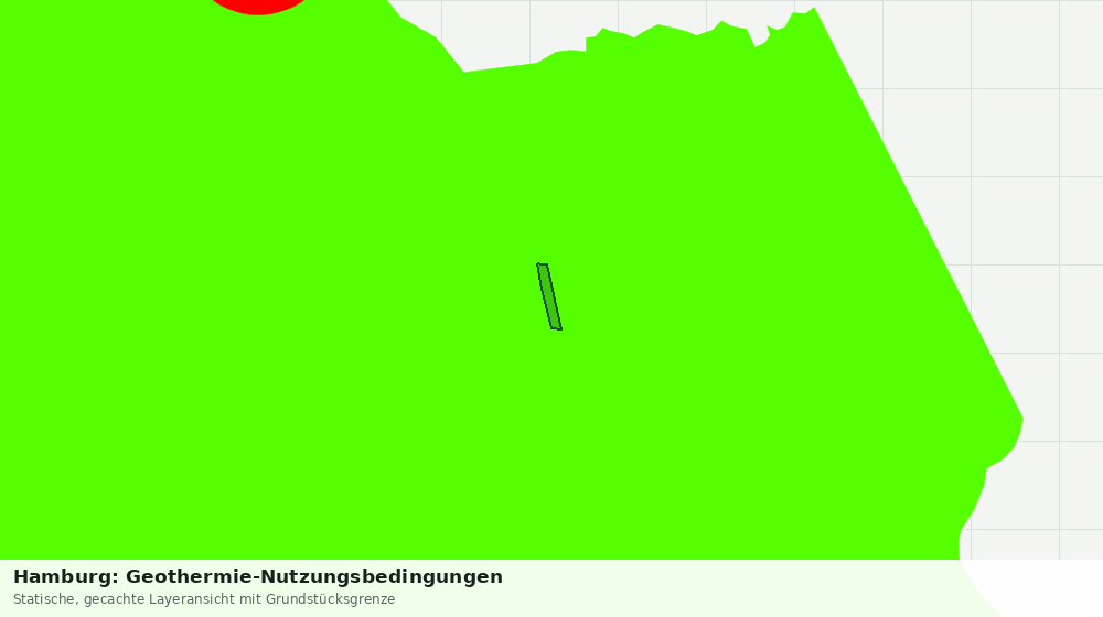 Statische Kartenansicht: Hamburg: Geothermie-Nutzungsbedingungen
