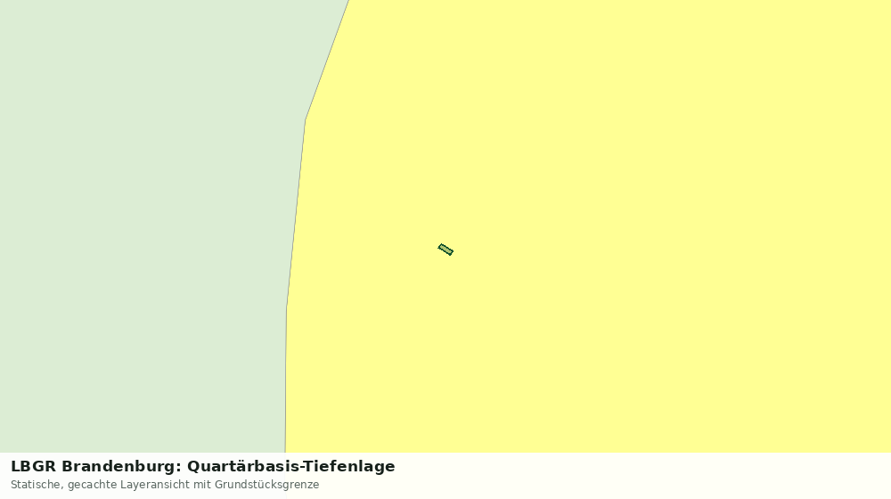 Statische Kartenansicht: LBGR Brandenburg: Quartärbasis-Tiefenlage