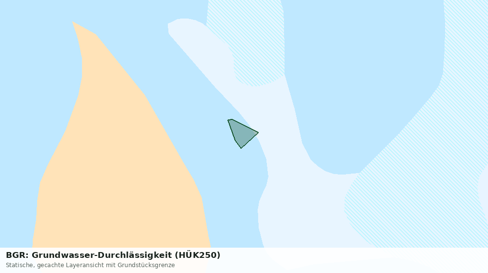 Statische Kartenansicht: BGR: Grundwasser-Durchlässigkeit (HÜK250)