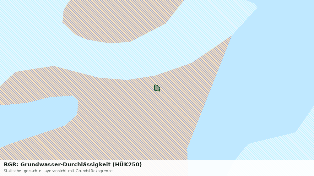 Statische Kartenansicht: BGR: Grundwasser-Durchlässigkeit (HÜK250)