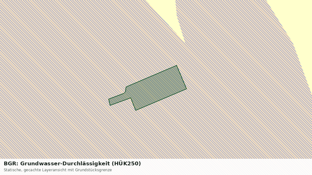 Statische Kartenansicht: BGR: Grundwasser-Durchlässigkeit (HÜK250)