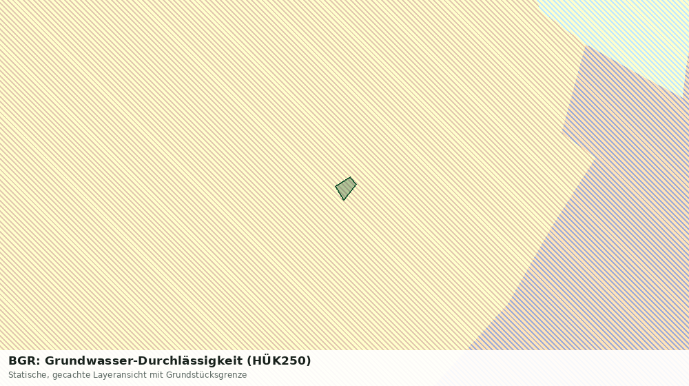 Statische Kartenansicht: BGR: Grundwasser-Durchlässigkeit (HÜK250)