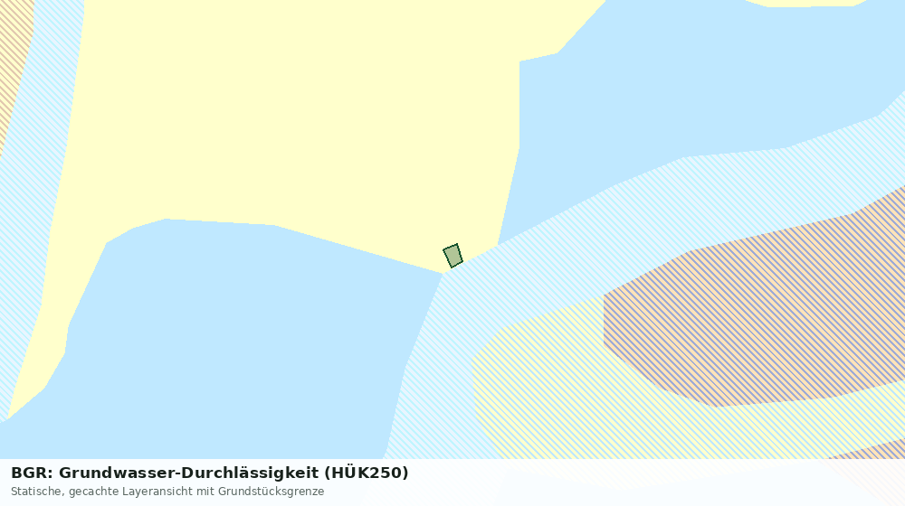 Statische Kartenansicht: BGR: Grundwasser-Durchlässigkeit (HÜK250)