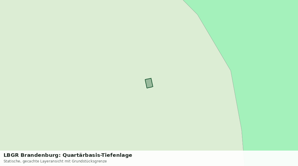 Statische Kartenansicht: LBGR Brandenburg: Quartärbasis-Tiefenlage
