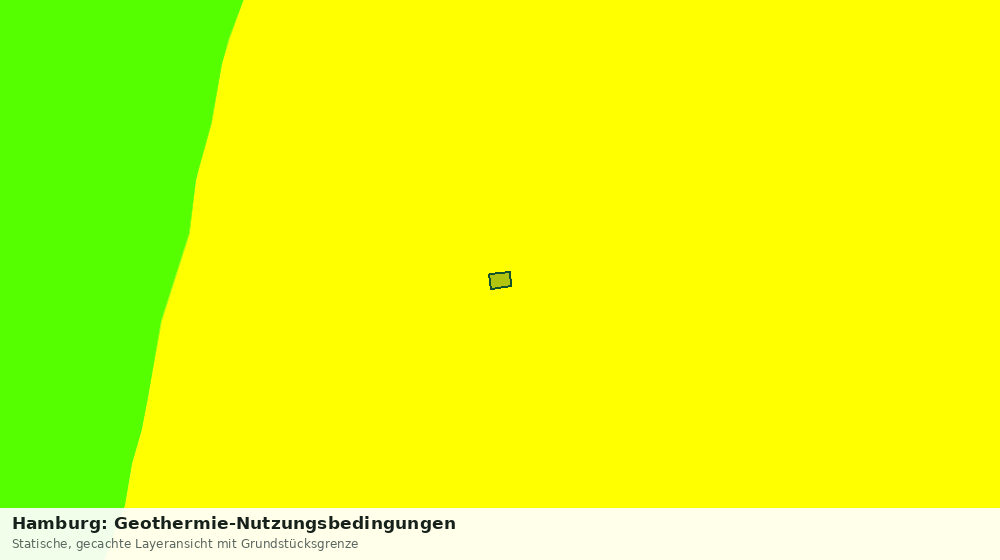 Statische Kartenansicht: Hamburg: Geothermie-Nutzungsbedingungen