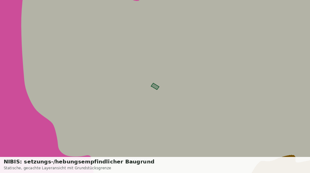 Statische Kartenansicht: NIBIS: setzungs-/hebungsempfindlicher Baugrund