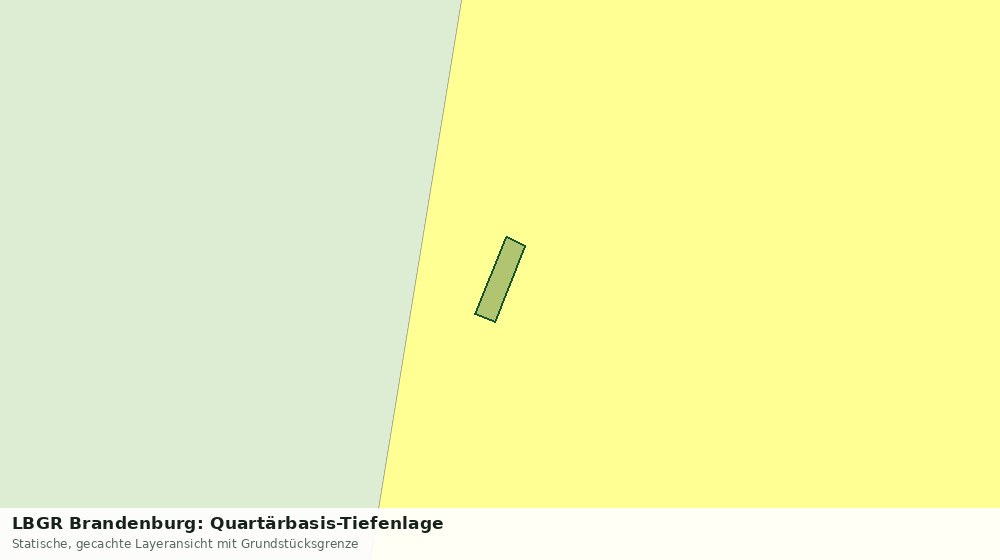 Statische Kartenansicht: LBGR Brandenburg: Quartärbasis-Tiefenlage