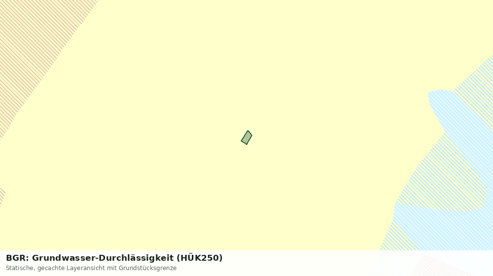 Statische Kartenansicht: BGR: Grundwasser-Durchlässigkeit (HÜK250)