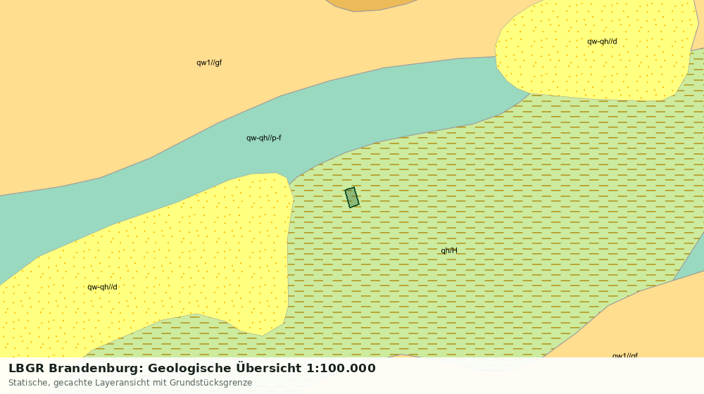Statische Kartenansicht: LBGR Brandenburg: Geologische Übersicht 1:100.000