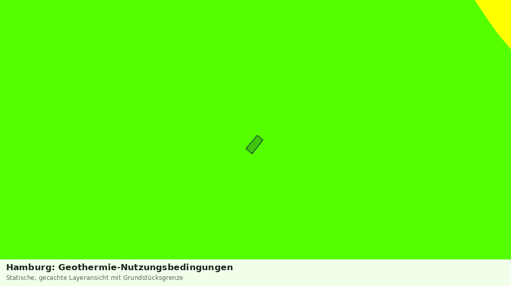 Statische Kartenansicht: Hamburg: Geothermie-Nutzungsbedingungen
