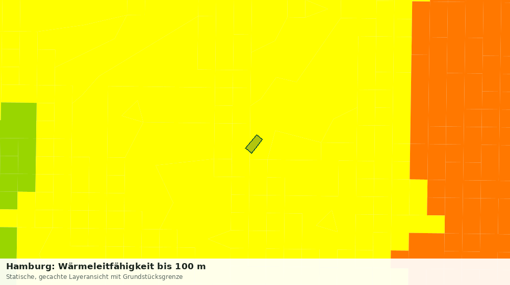Statische Kartenansicht: Hamburg: Wärmeleitfähigkeit bis 100 m