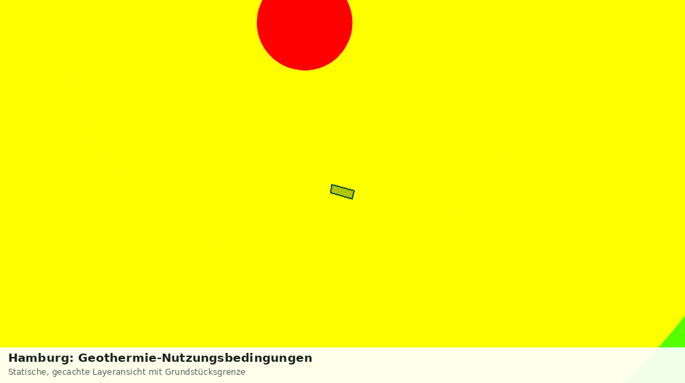Statische Kartenansicht: Hamburg: Geothermie-Nutzungsbedingungen