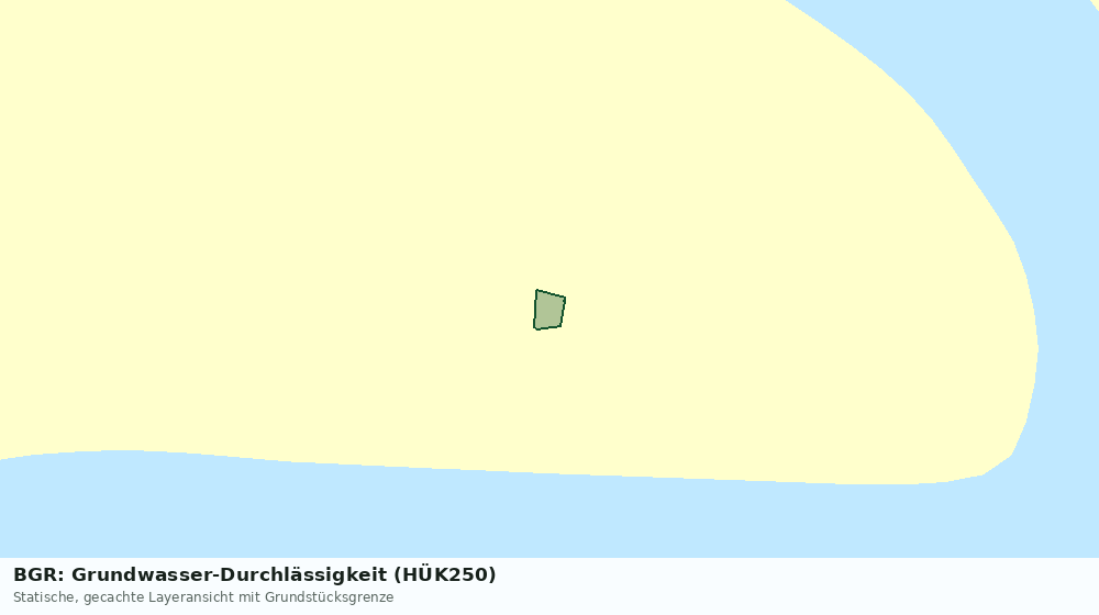 Statische Kartenansicht: BGR: Grundwasser-Durchlässigkeit (HÜK250)