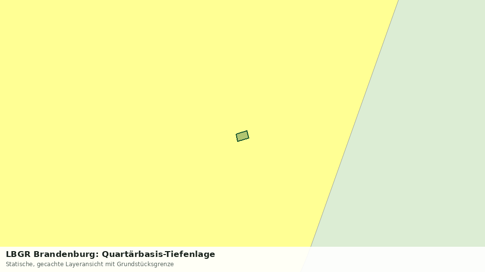 Statische Kartenansicht: LBGR Brandenburg: Quartärbasis-Tiefenlage