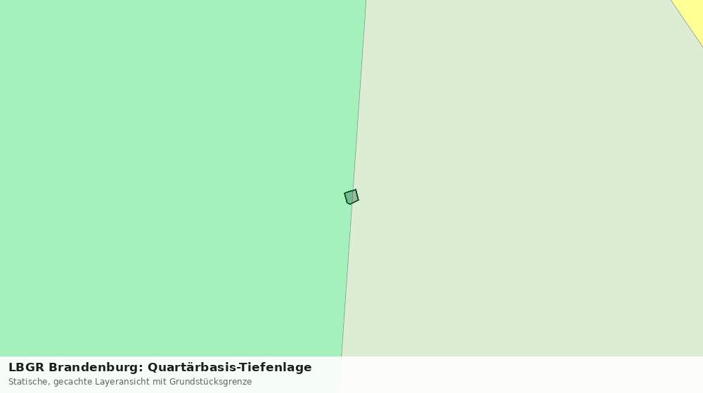Statische Kartenansicht: LBGR Brandenburg: Quartärbasis-Tiefenlage