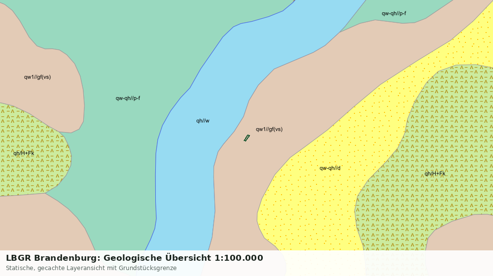 Statische Kartenansicht: LBGR Brandenburg: Geologische Übersicht 1:100.000