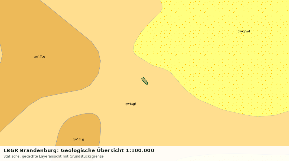 Statische Kartenansicht: LBGR Brandenburg: Geologische Übersicht 1:100.000