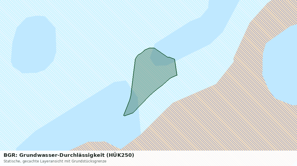 Statische Kartenansicht: BGR: Grundwasser-Durchlässigkeit (HÜK250)