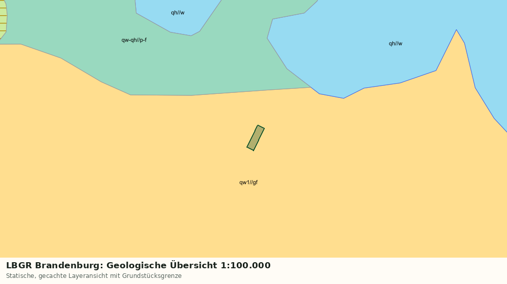 Statische Kartenansicht: LBGR Brandenburg: Geologische Übersicht 1:100.000