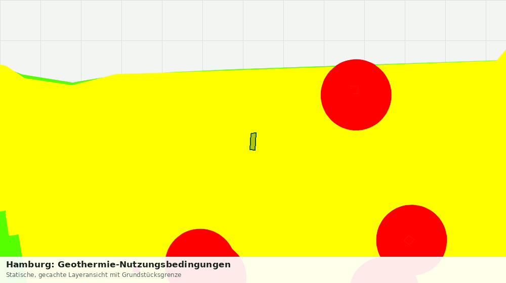 Statische Kartenansicht: Hamburg: Geothermie-Nutzungsbedingungen