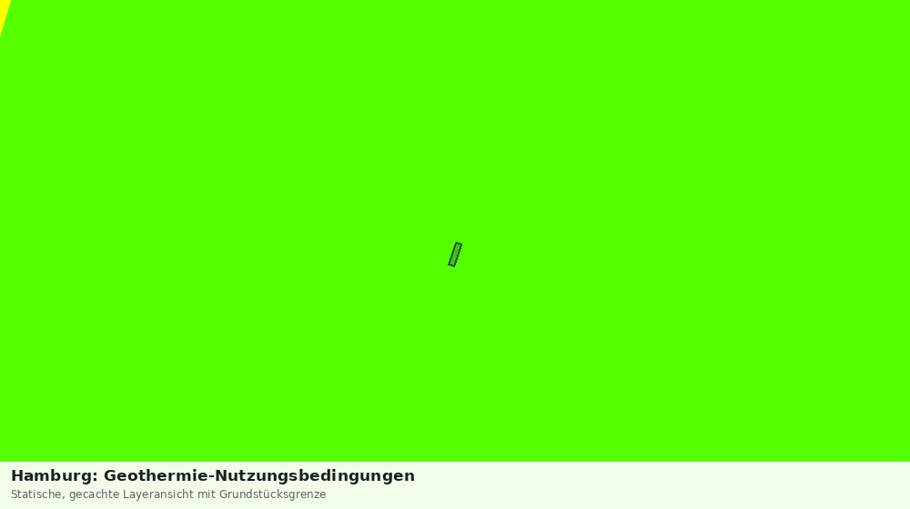 Statische Kartenansicht: Hamburg: Geothermie-Nutzungsbedingungen