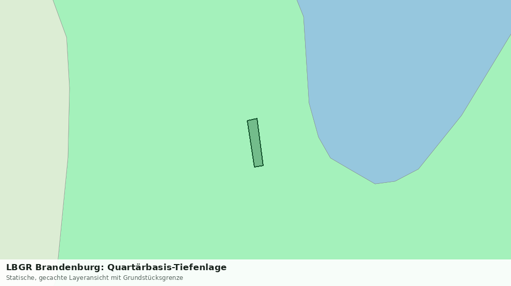 Statische Kartenansicht: LBGR Brandenburg: Quartärbasis-Tiefenlage
