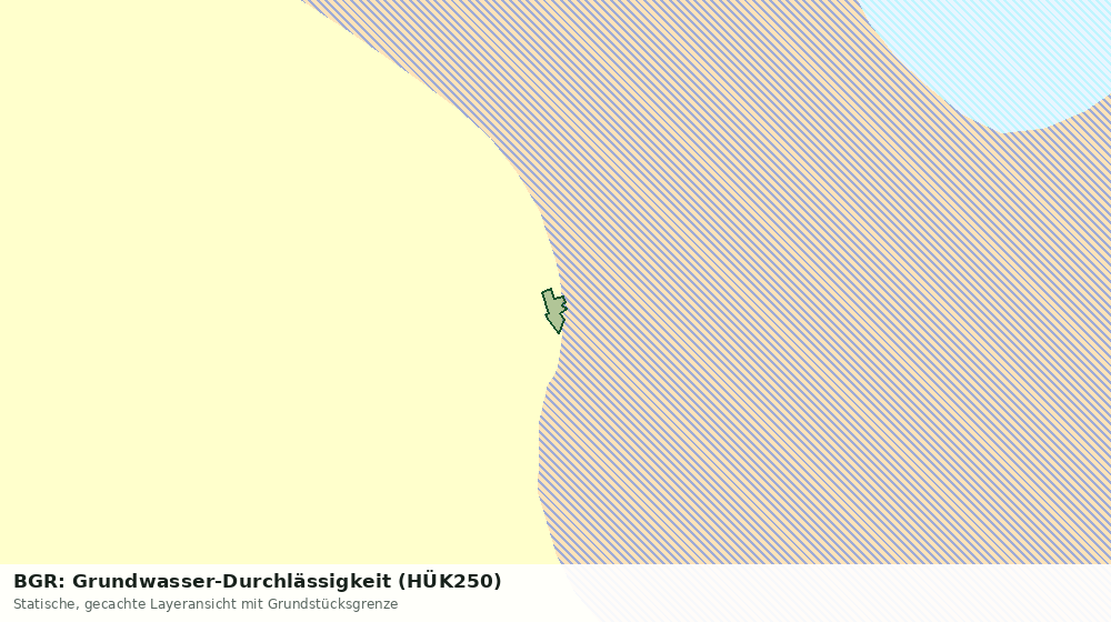 Statische Kartenansicht: BGR: Grundwasser-Durchlässigkeit (HÜK250)