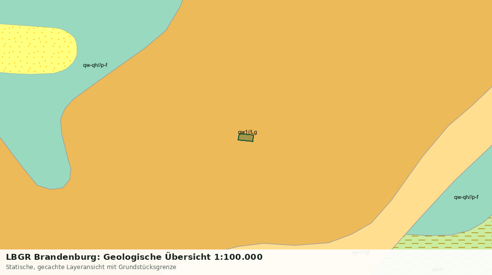 Statische Kartenansicht: LBGR Brandenburg: Geologische Übersicht 1:100.000
