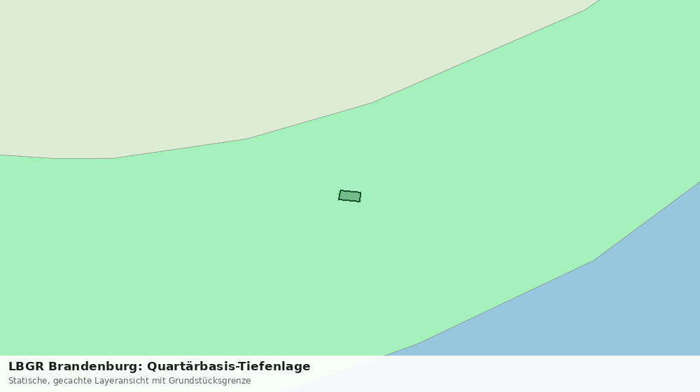 Statische Kartenansicht: LBGR Brandenburg: Quartärbasis-Tiefenlage