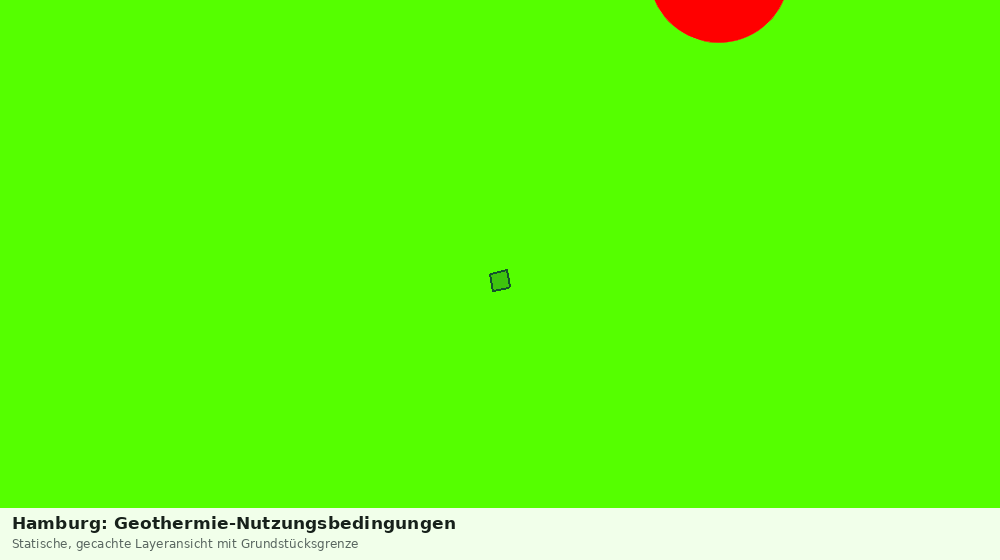 Statische Kartenansicht: Hamburg: Geothermie-Nutzungsbedingungen