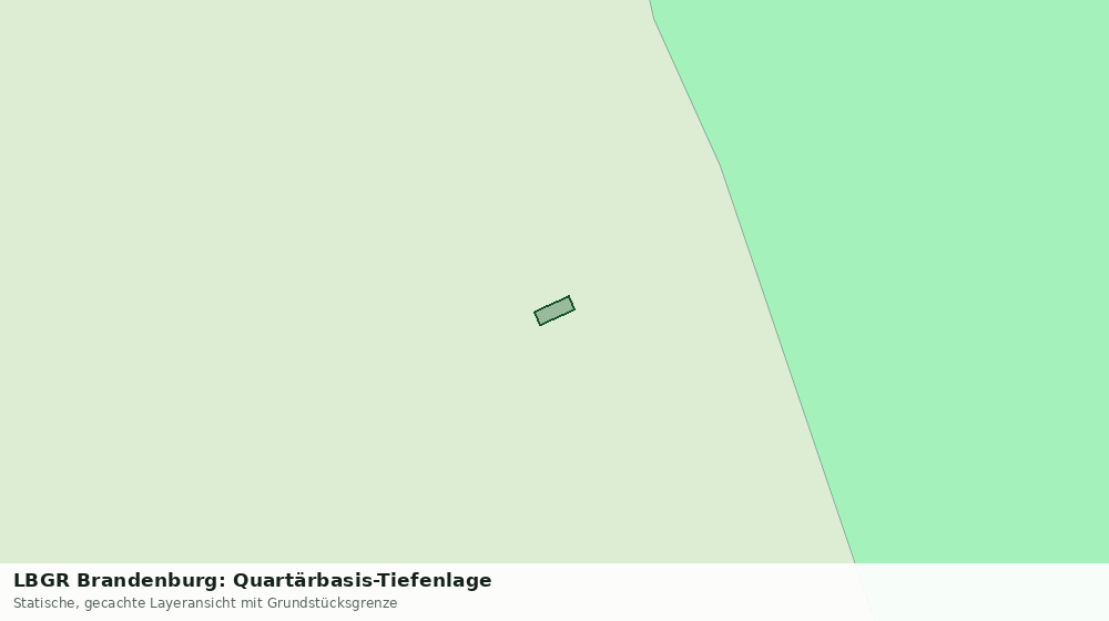 Statische Kartenansicht: LBGR Brandenburg: Quartärbasis-Tiefenlage