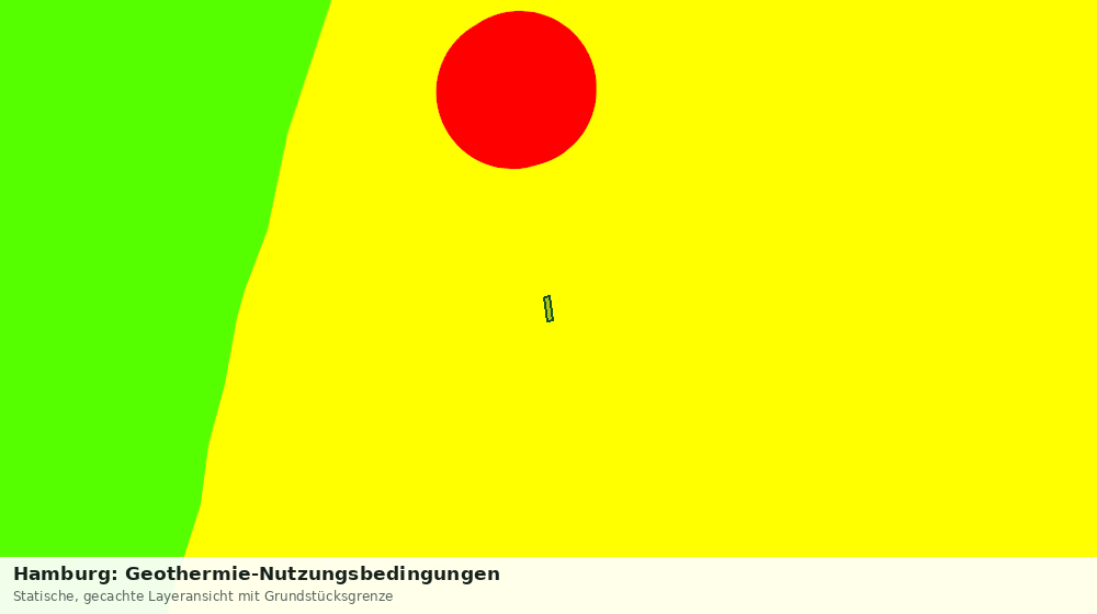 Statische Kartenansicht: Hamburg: Geothermie-Nutzungsbedingungen