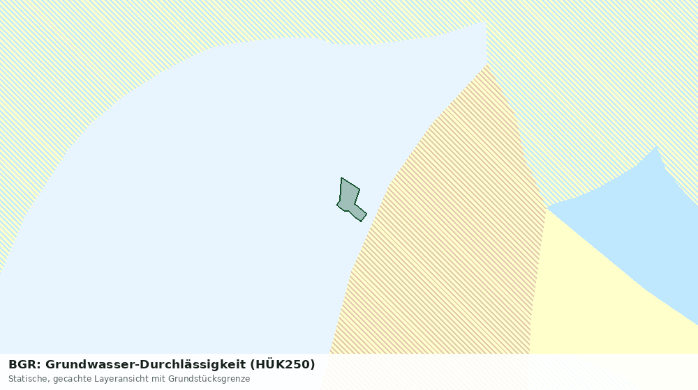Statische Kartenansicht: BGR: Grundwasser-Durchlässigkeit (HÜK250)