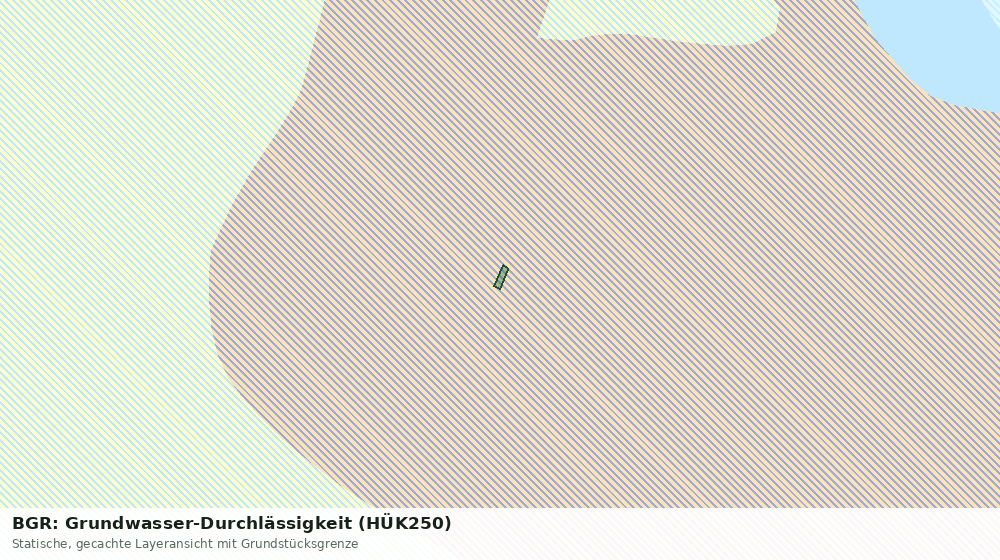 Statische Kartenansicht: BGR: Grundwasser-Durchlässigkeit (HÜK250)