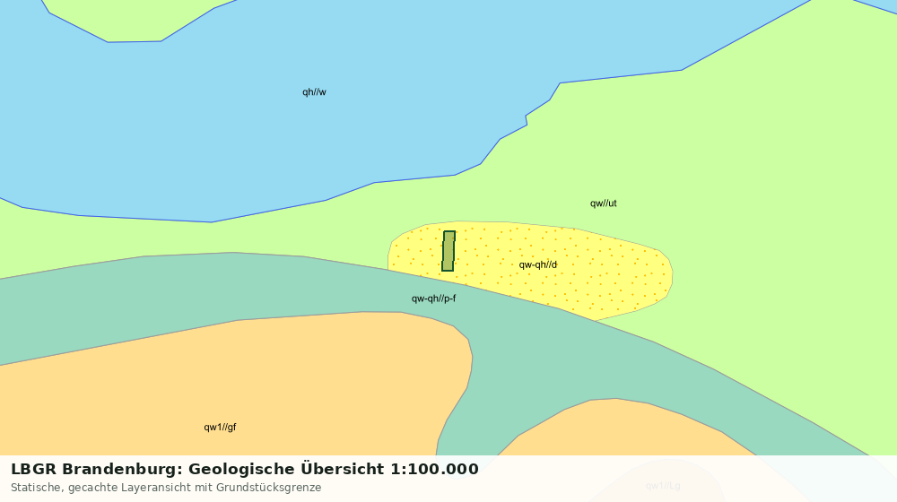 Statische Kartenansicht: LBGR Brandenburg: Geologische Übersicht 1:100.000