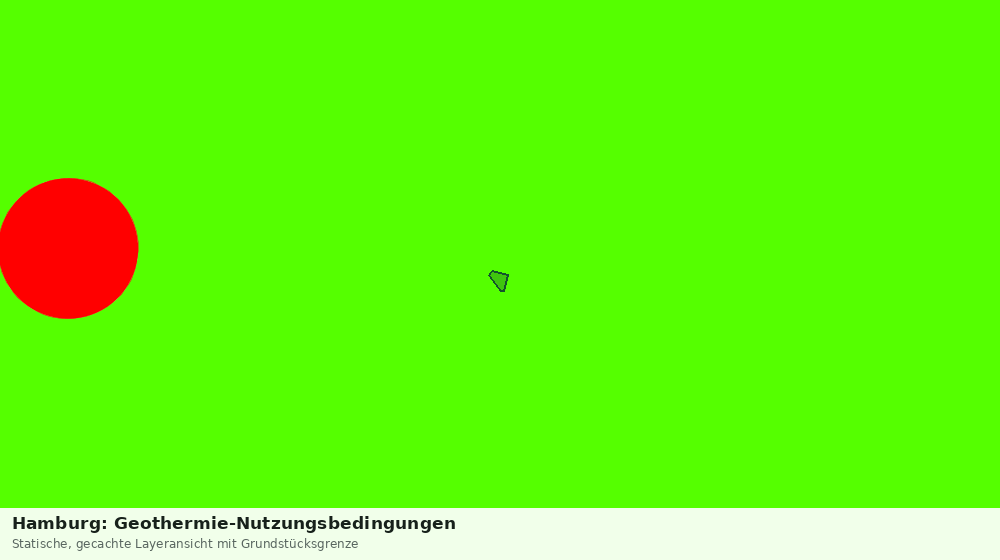 Statische Kartenansicht: Hamburg: Geothermie-Nutzungsbedingungen