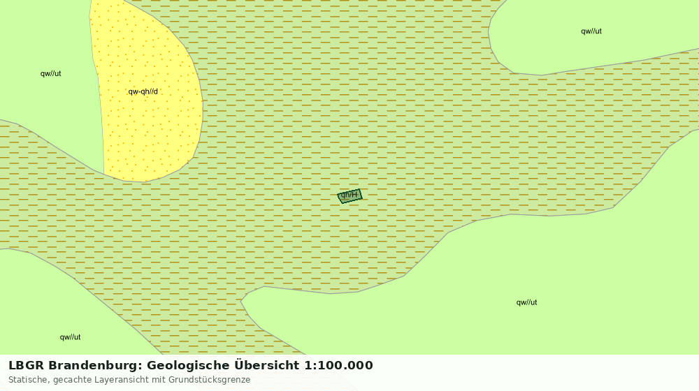 Statische Kartenansicht: LBGR Brandenburg: Geologische Übersicht 1:100.000