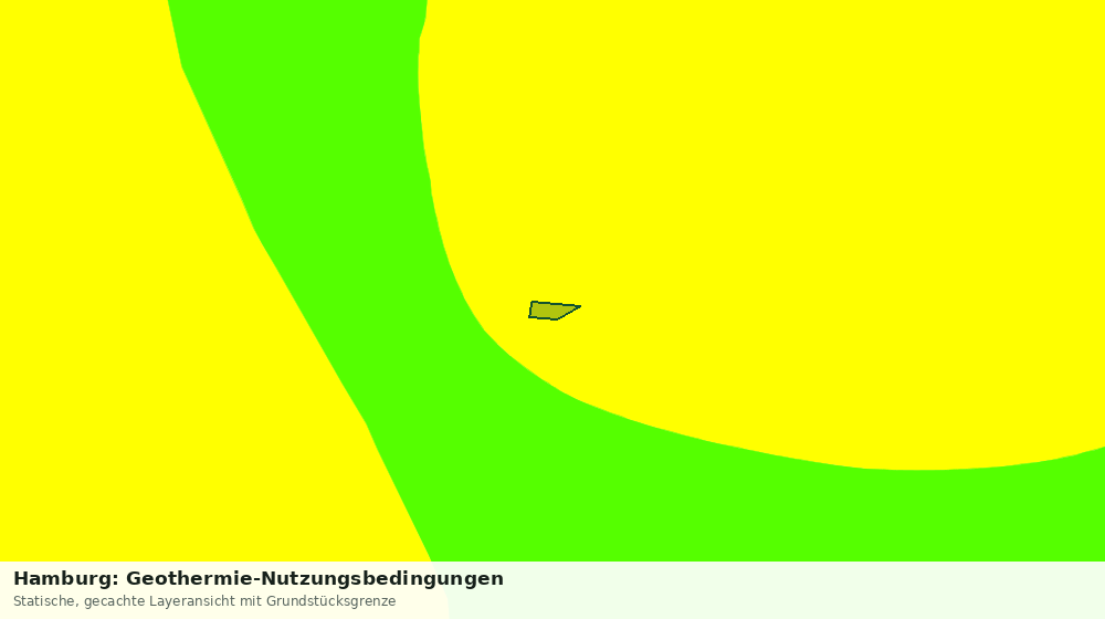 Statische Kartenansicht: Hamburg: Geothermie-Nutzungsbedingungen