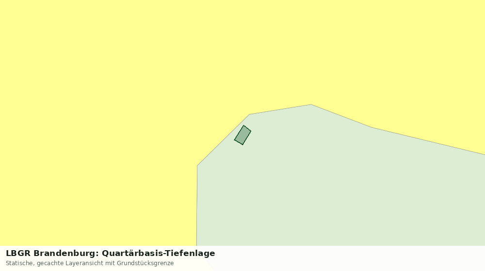 Statische Kartenansicht: LBGR Brandenburg: Quartärbasis-Tiefenlage