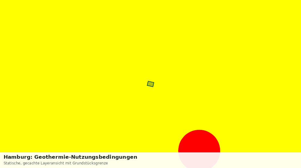 Statische Kartenansicht: Hamburg: Geothermie-Nutzungsbedingungen