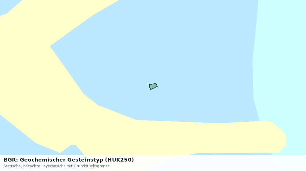 Statische Kartenansicht: BGR: Geochemischer Gesteinstyp (HÜK250)