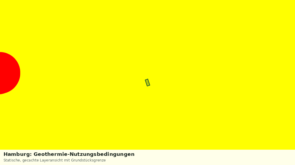 Statische Kartenansicht: Hamburg: Geothermie-Nutzungsbedingungen